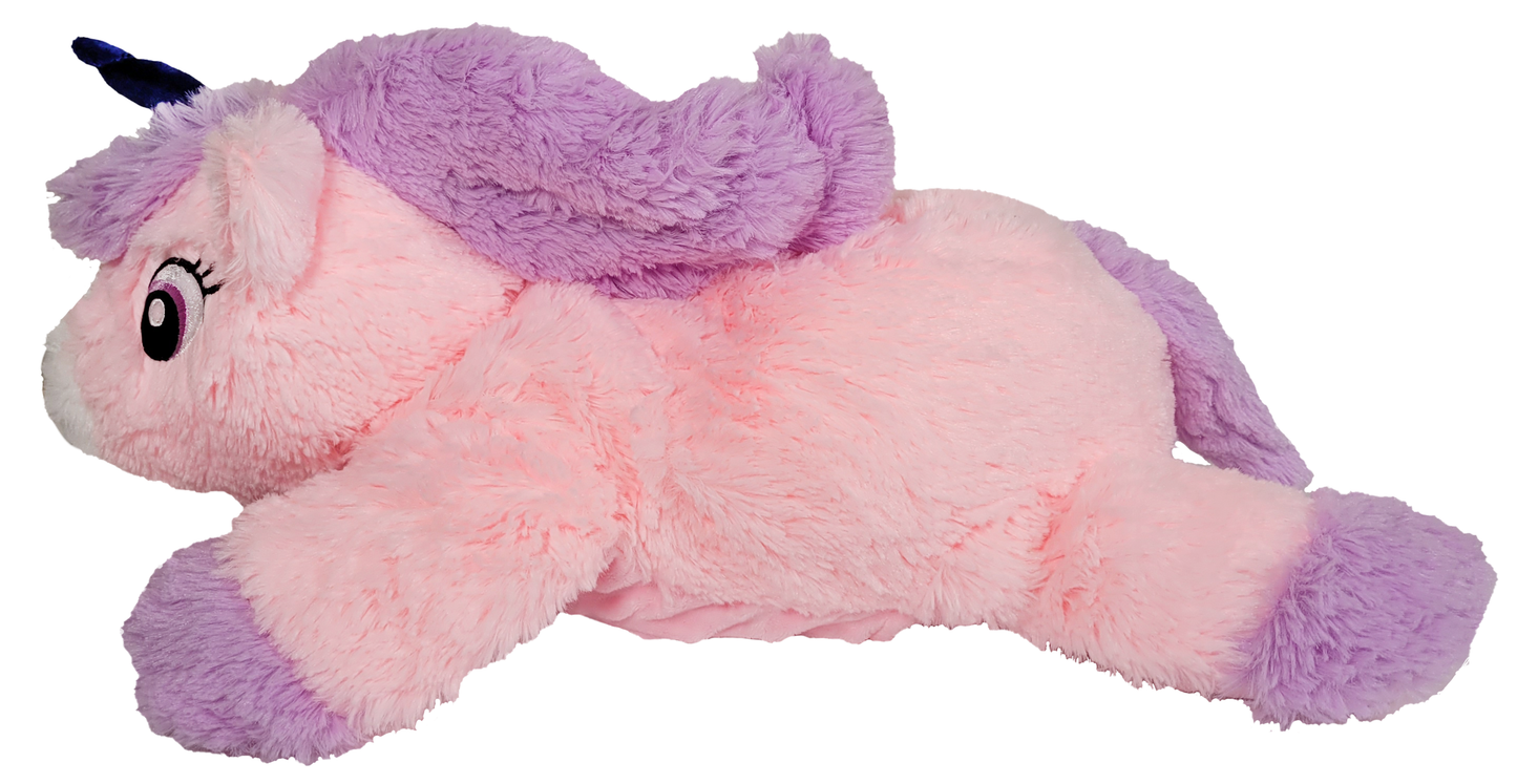 unicorn plush side
