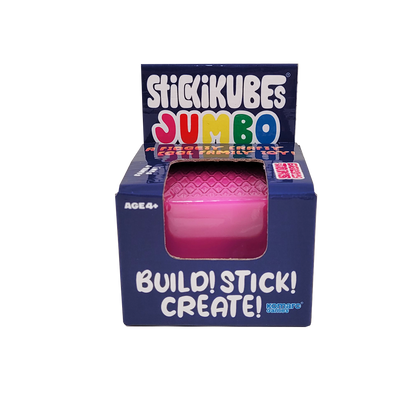 single pink jumbo stickikubes box