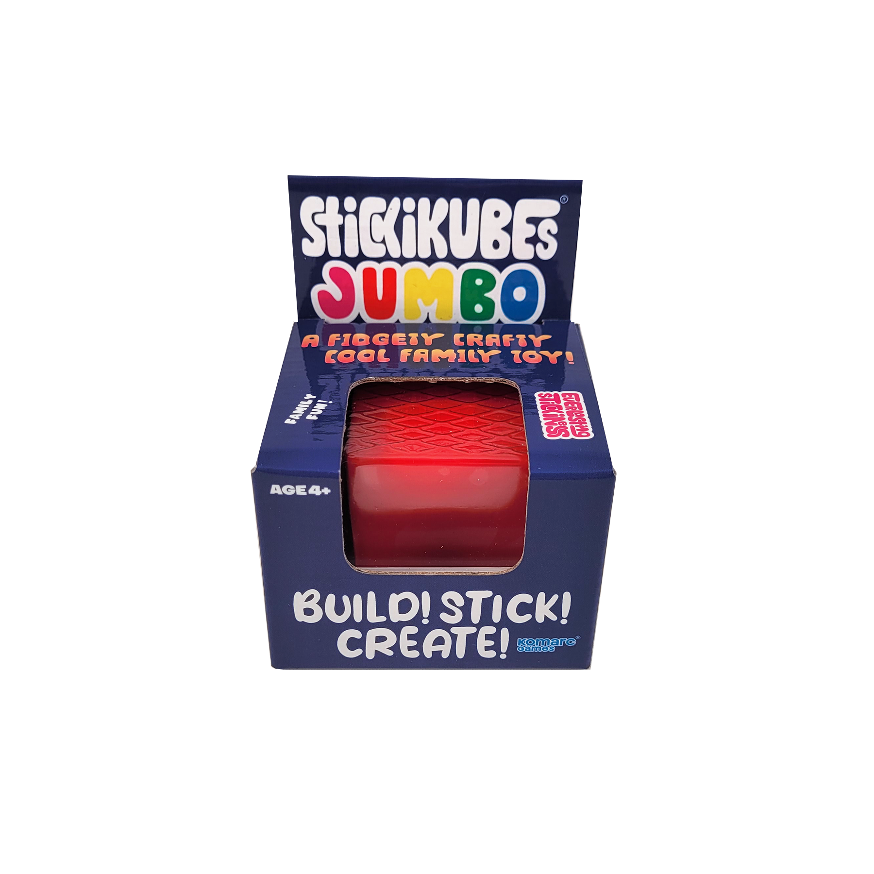 single red jumbo stickikubes box