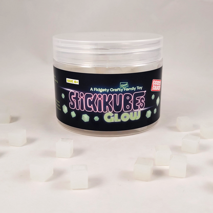 StickiKubes bucket with kubes on table