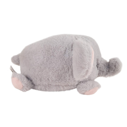 Side of grey elephant plush toy