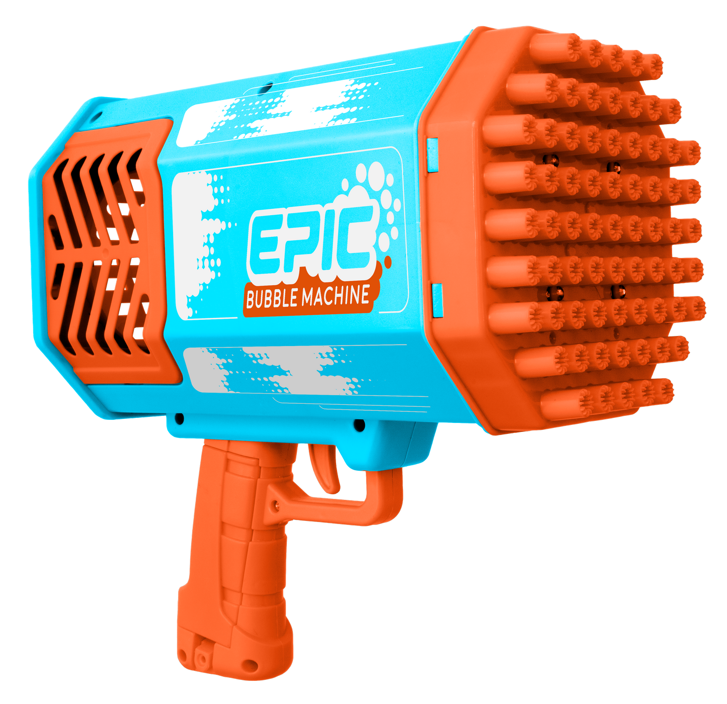 Epic bubble machine on a white background
