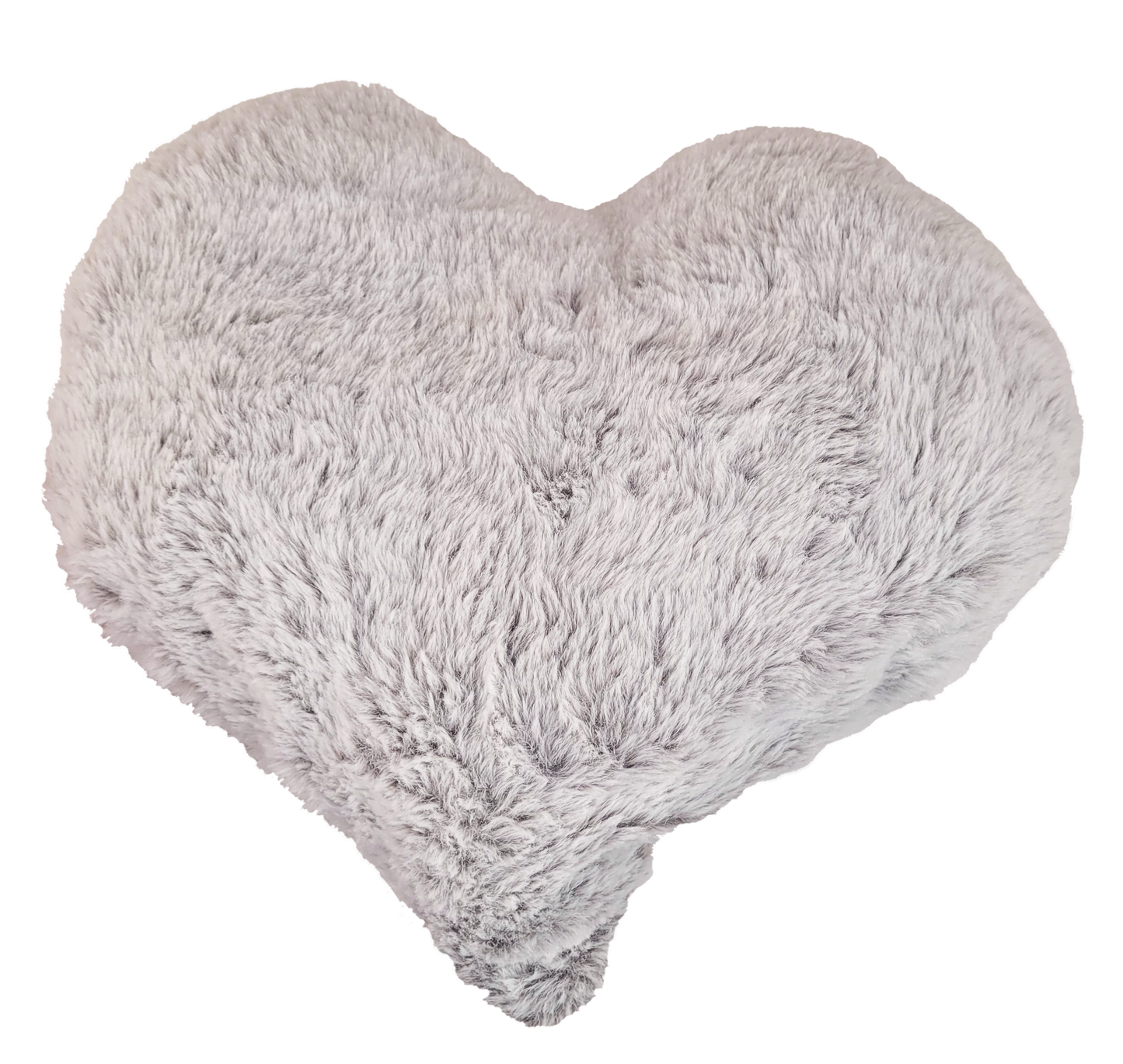gray plush heart