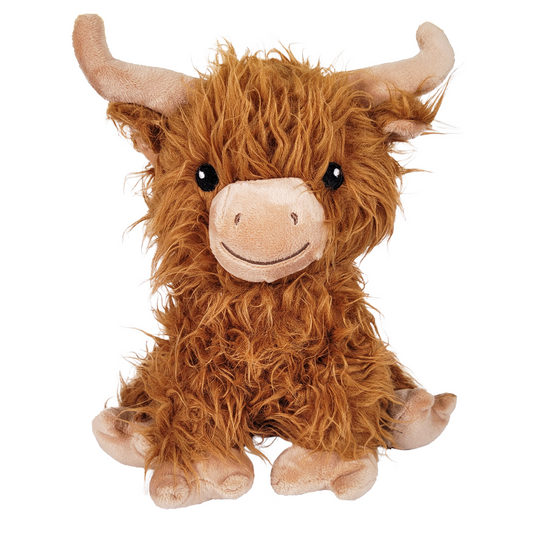 highland cow plush front