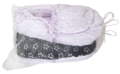 slippers in organza bag