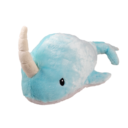 narwhal plush 1/4 view
