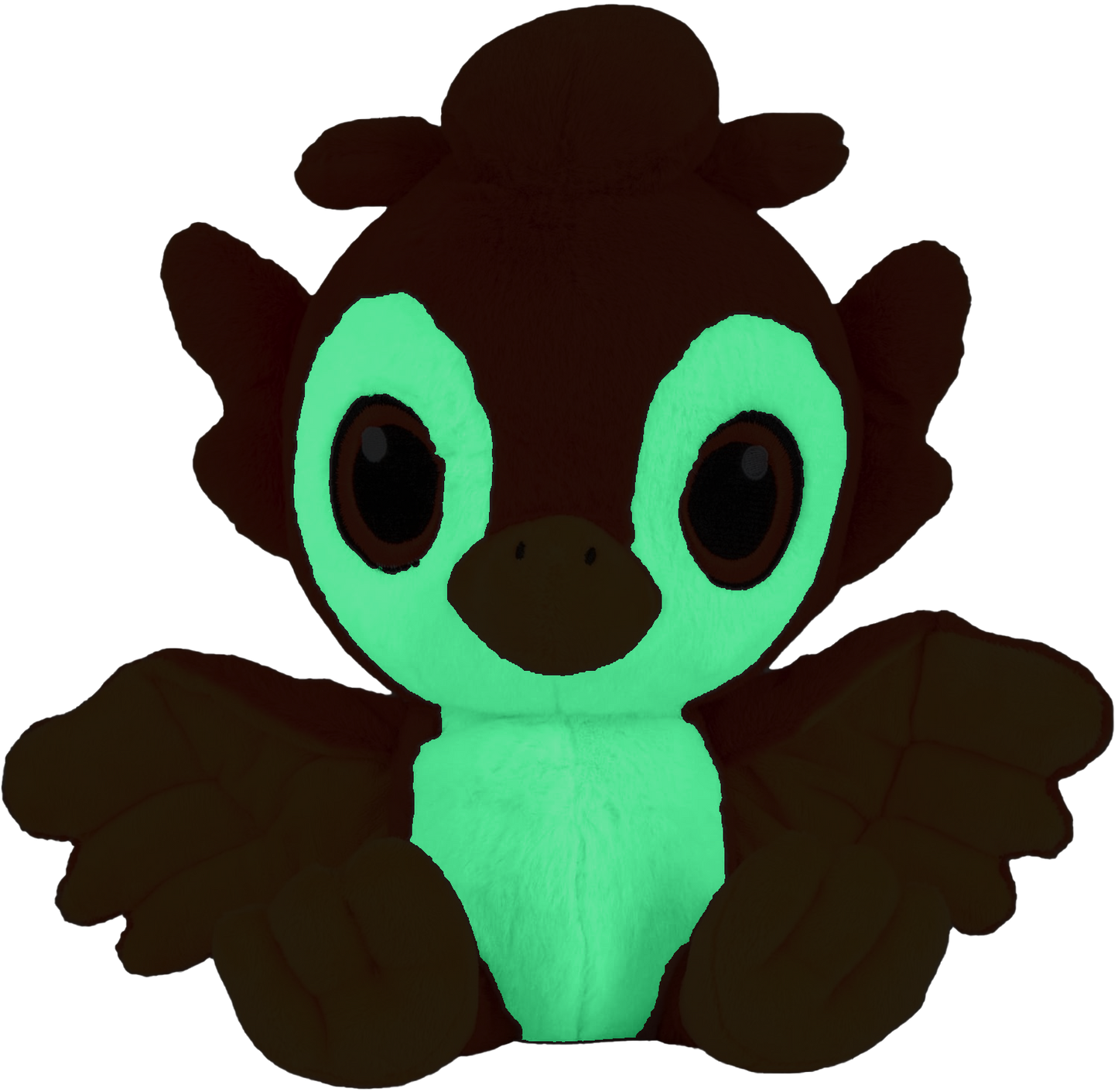 phoenix plush front glow in dark
