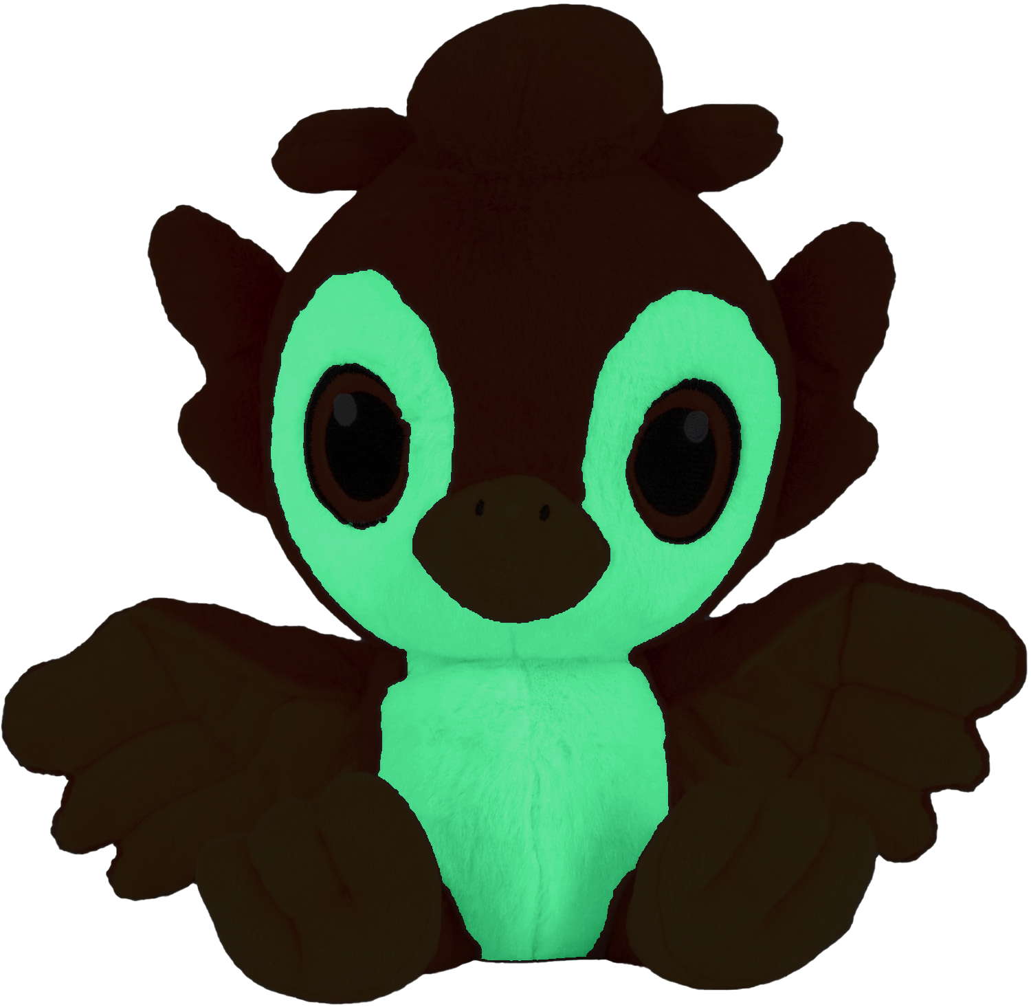 phoenix plush front glow in dark