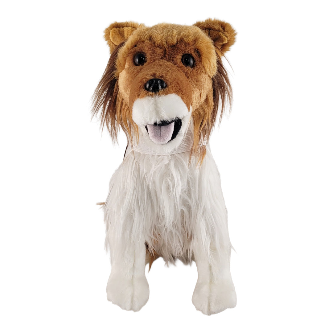 Front of Texas A&M mascot plush toy on a white background